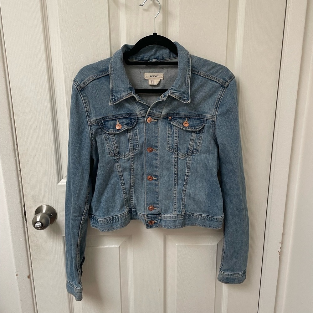 H&M cropped denim jacket